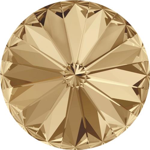 Serinity Crystal Chatons Round Stones Rivoli (1122) Crystal Golden Shadow