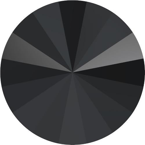 Serinity Crystal Chatons Round Stones Rivoli (1122) Jet UNFOILED