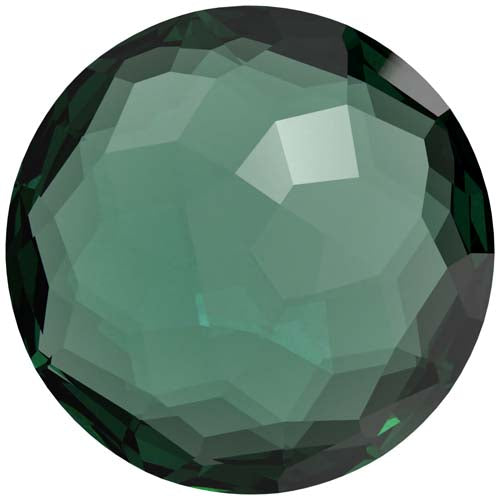 Serinity Crystal Chatons Round Stones Thin (1383) Emerald Ignite UNFOILED