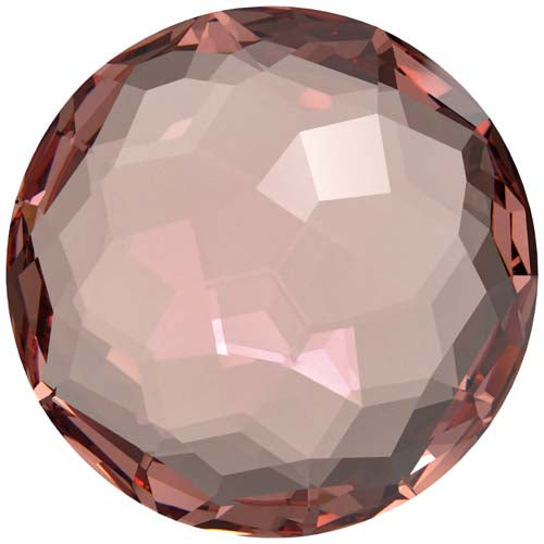Serinity Crystal Chatons Round Stones Thin (1383) Rose Peach Ignite UNFOILED