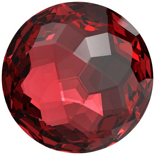 Serinity Crystal Chatons Round Stones Thin (1383) Scarlet
