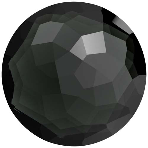 Serinity Crystal Chatons Round Stones Thin (1383) Jet UNFOILED