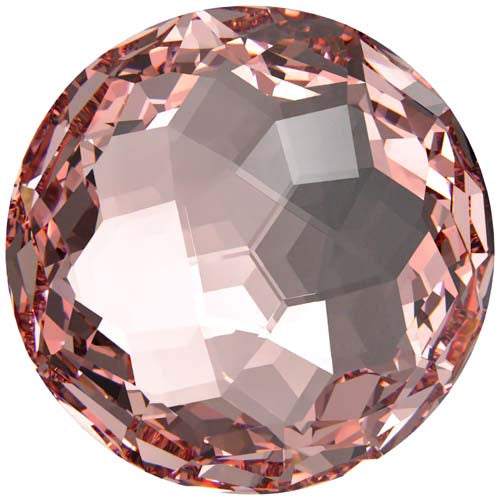 Serinity Crystal Chatons Round Stones Thin (1383) Vintage Rose