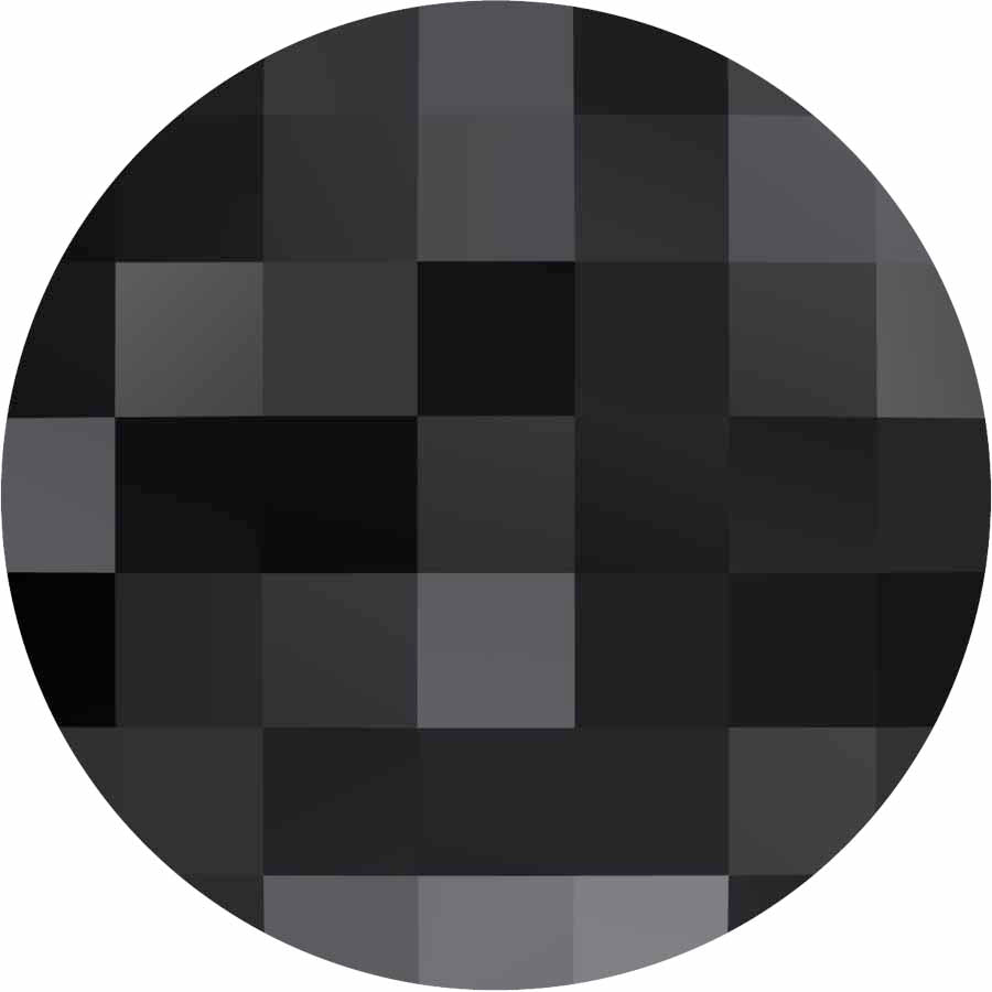 Serinity Rhinestones Non Hotfix Chessboard Circle (2035) Jet UNFOILED