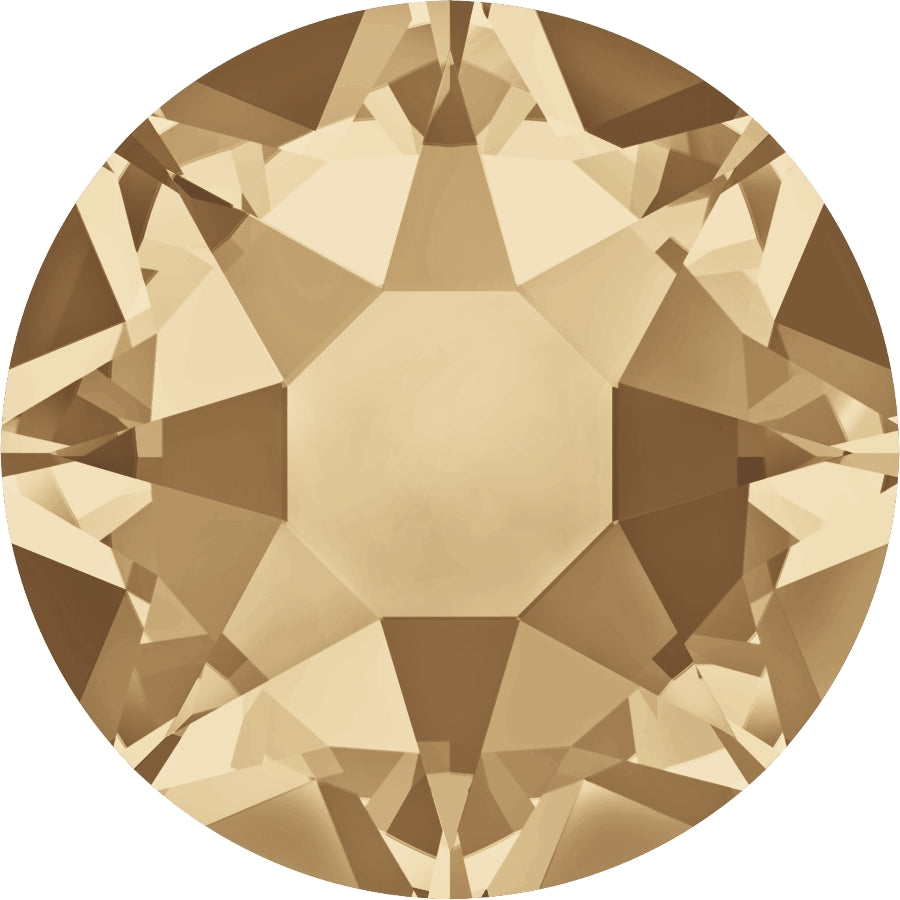 Serinity Hotfix Flat Back Crystals  (2000, 2038 & 2078) Crystal Golden Shadow
