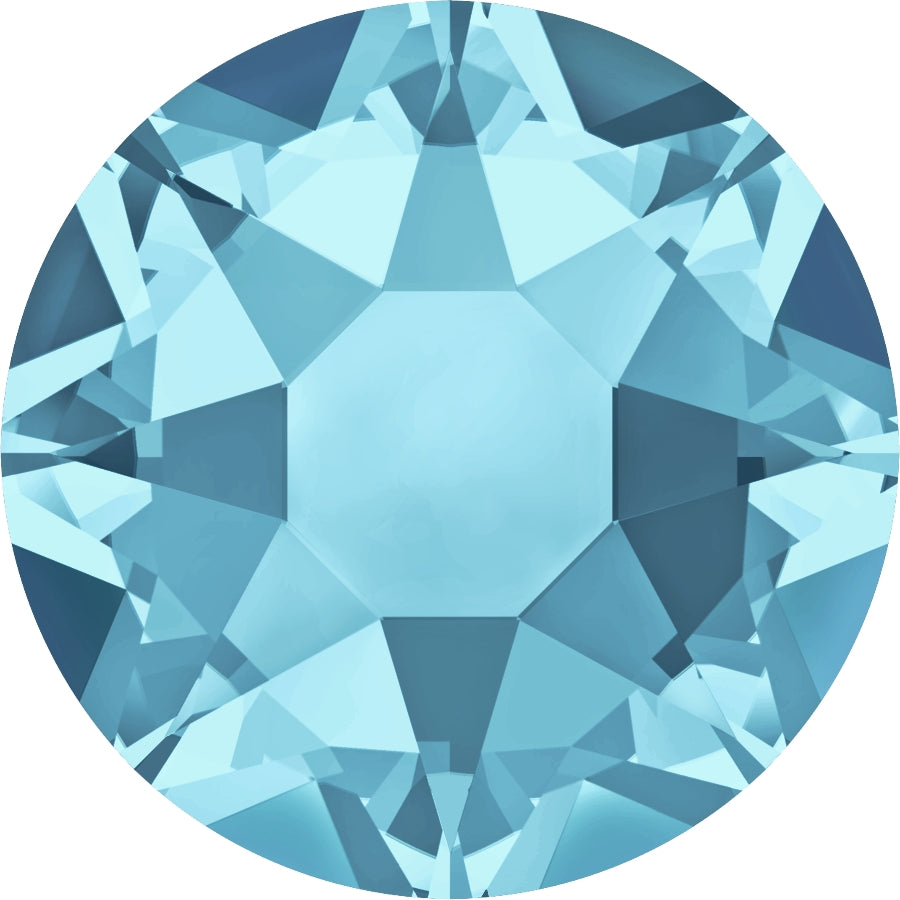 Serinity Hotfix Flat Back Crystals  (2000, 2038 & 2078) Aquamarine