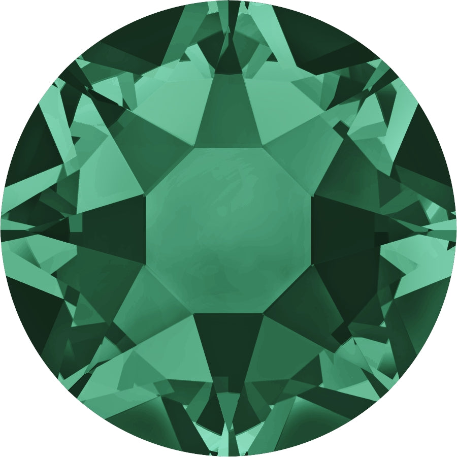 Serinity Hotfix Flat Back Crystals  (2000, 2038 & 2078) Emerald