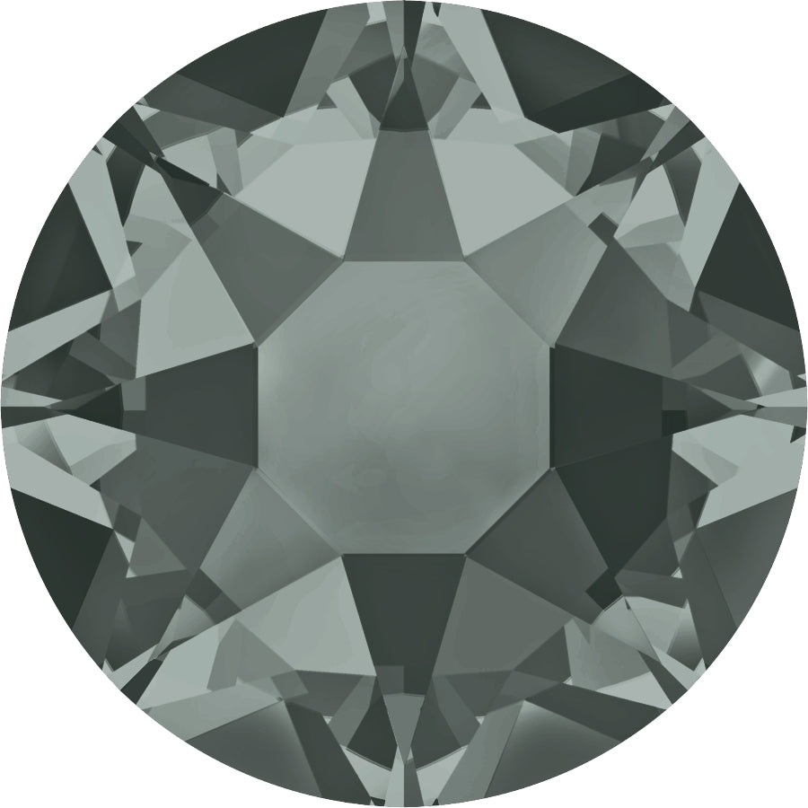 Serinity Hotfix Flat Back Crystals  (2000, 2038 & 2078) Black Diamond