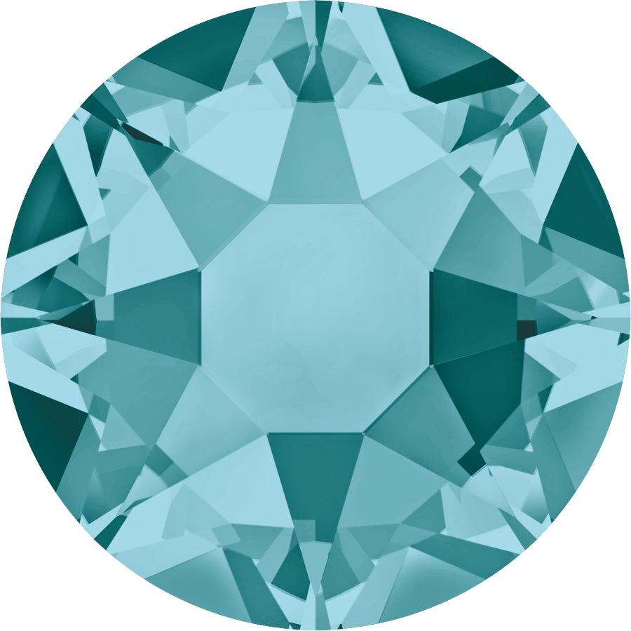Serinity Hotfix Flat Back Crystals  (2000, 2038 & 2078) Blue Zircon