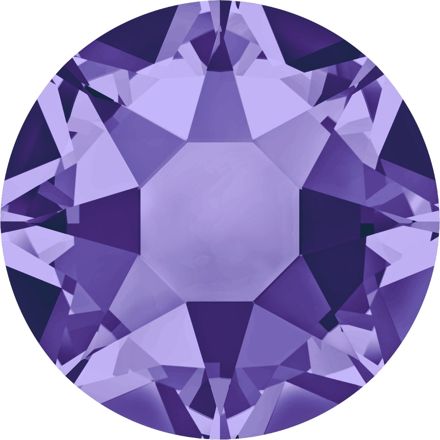 Serinity Hotfix Flat Back Crystals  (2000, 2038 & 2078) Tanzanite