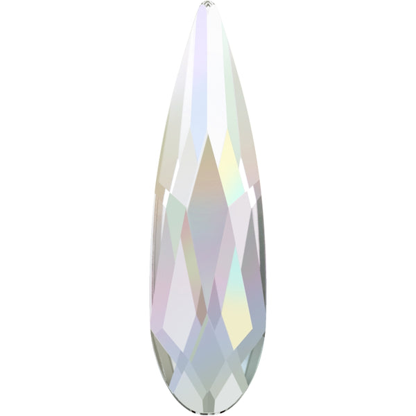 Serinity Hotfix Flat Back Crystals Raindrop (2304) Crystal AB
