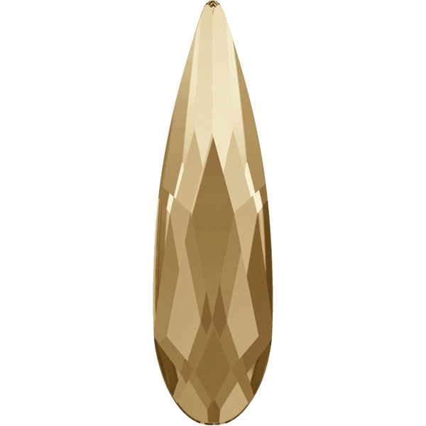 Serinity Hotfix Flat Back Crystals Raindrop (2304) Crystal Golden Shadow