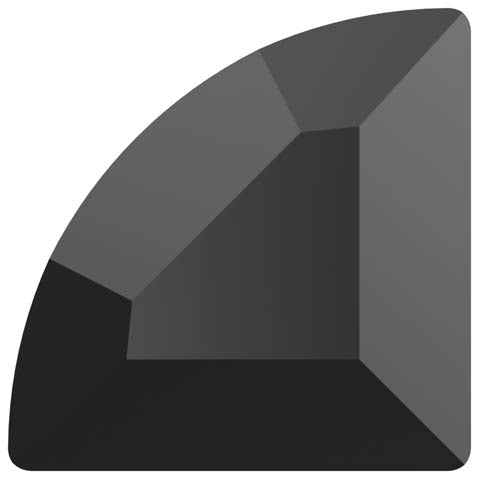 Serinity Hotfix Flat Back Crystals  Connector (2715) Jet