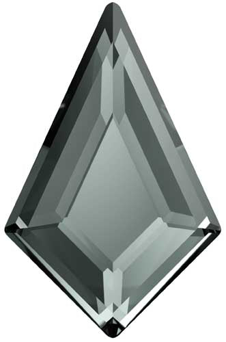 Serinity Hotfix Flat Back Crystals  Kite (2771) Black Diamond