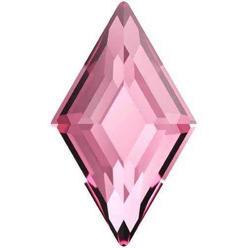 Serinity Hotfix Flat Back Crystals  Diamond (2773) Light Rose