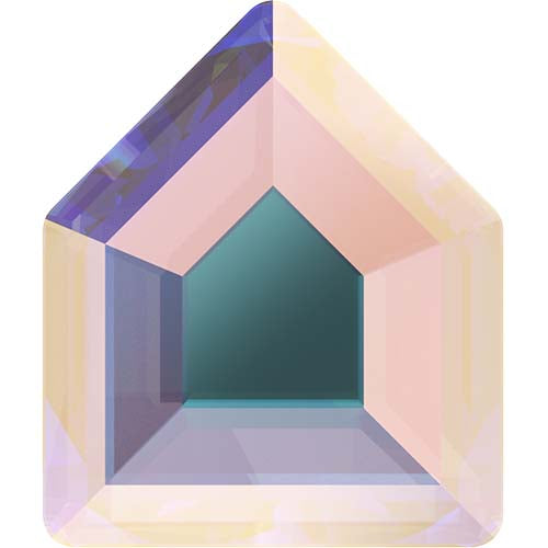 Serinity Hotfix Flat Back Crystals  Small Pentagon (2775) Crystal AB