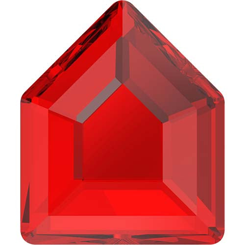 Serinity Hotfix Flat Back Crystals  Small Pentagon (2775) Light Siam