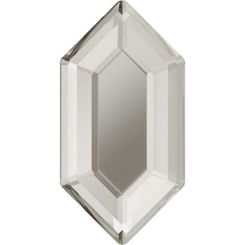 Serinity Crystals Non Hotfix Large Hexagon (2776) Crystal Silver Shade