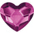 Serinity Rhinestones Non Hotfix Heart (2808) Fuchsia