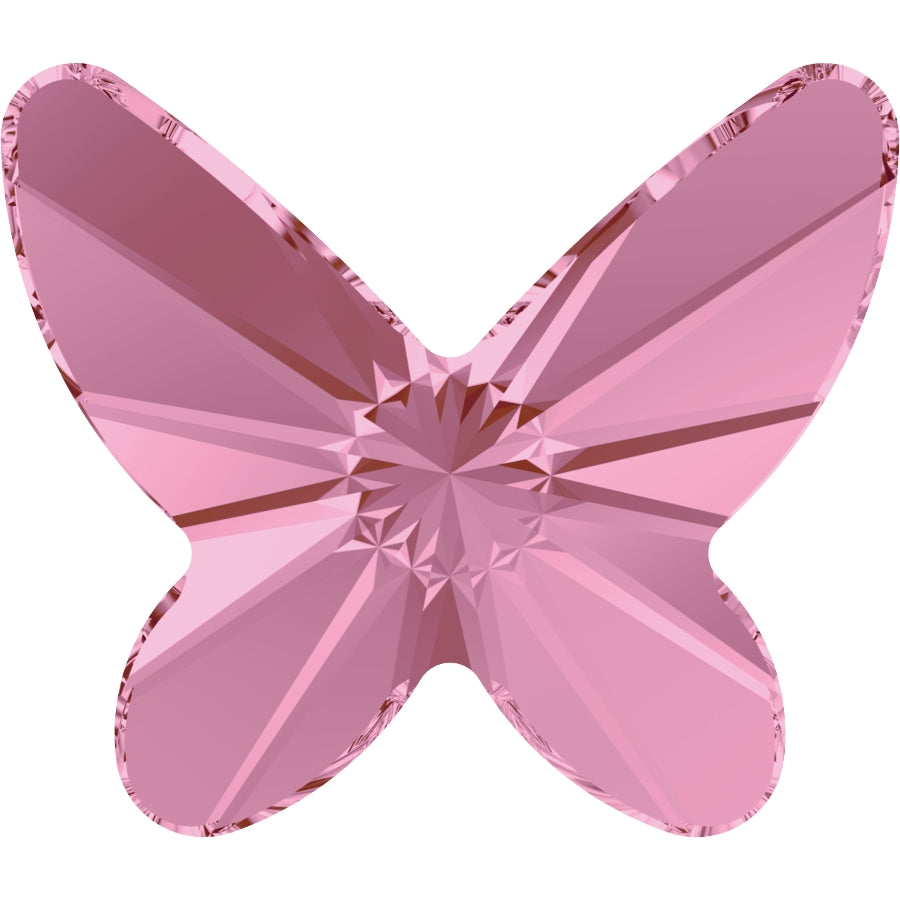 Serinity Rhinestones Non Hotfix Butterfly (2854) Light Rose