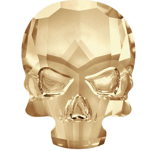 Serinity Rhinestones Non Hotfix Skull (2856) Crystal Golden Shadow