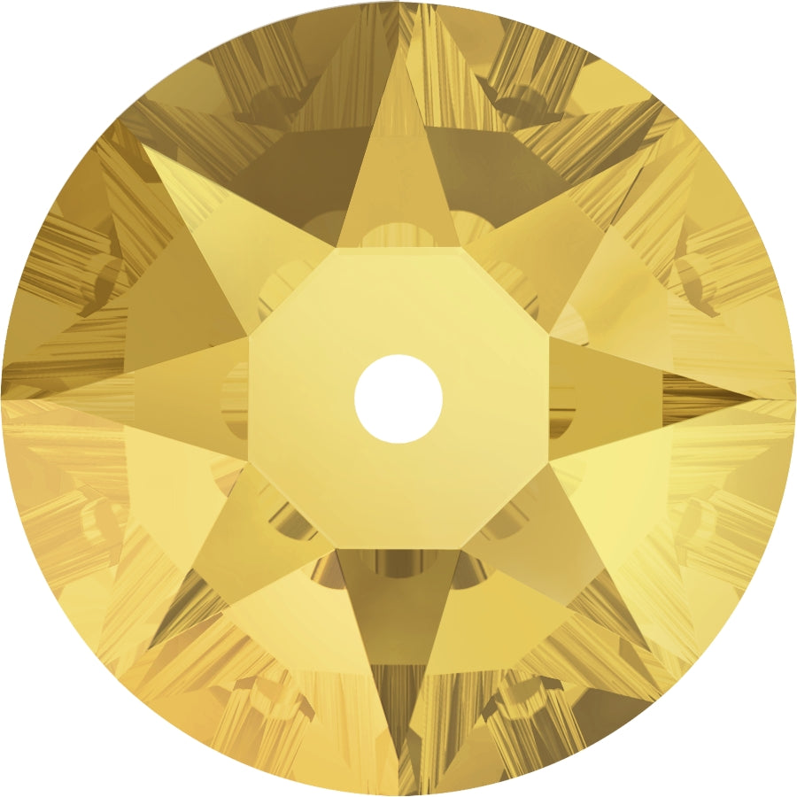 Serinity Crystal Sew On Crystals Round Lochrose (3188) Crystal Metallic Sunshine