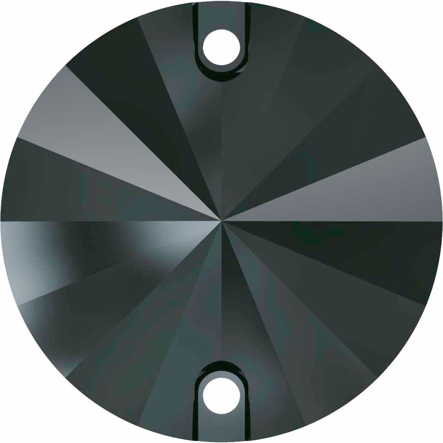 Serinity Crystal Sew On Crystals Rivoli (3200) Jet Hematite UNFOILED
