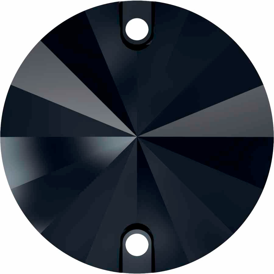 Serinity Crystal Sew On Crystals Rivoli (3200) Jet UNFOILED