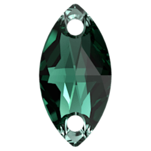 Serinity Sew On Crystals Navette (3223) Emerald