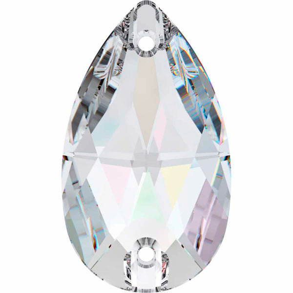 Serinity Crystal Sew On Crystals Peardrop (3230) Crystal AB