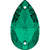 Serinity Crystal Sew On Crystals Peardrop (3230) Emerald