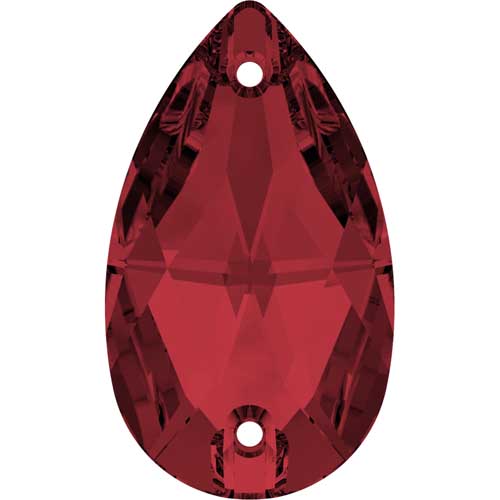 Serinity Crystal Sew On Crystals Peardrop (3230) Scarlet