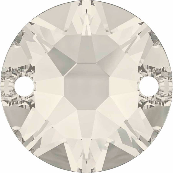 Serinity Crystal Sew On Crystals Round (3288) Crystal Silver Shade