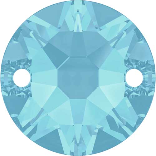 Serinity Crystal Sew On Crystals Round (3288) Aquamarine