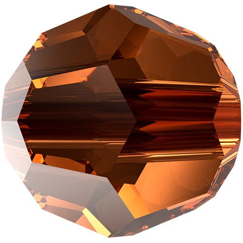 Serinity Crystal Round (5000) Beads Smoked Amber
