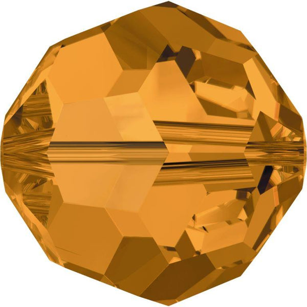 Serinity Crystal Round (5000) Beads Topaz