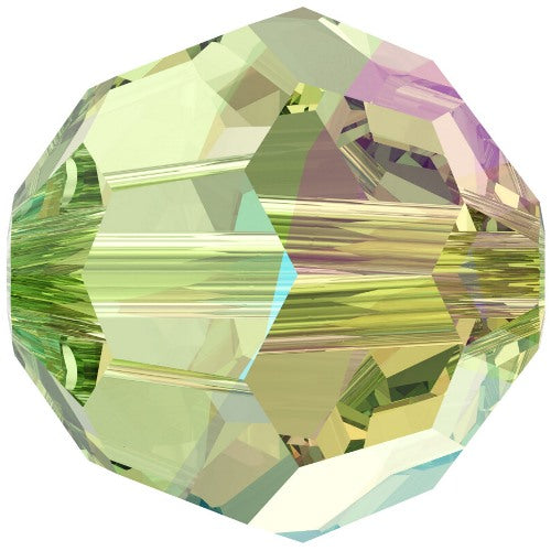 Serinity Crystal Round (5000) Beads Peridot Shimmer