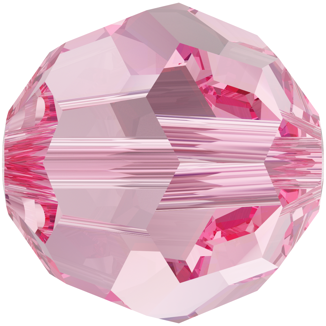 Serinity Crystal Round (5000) Beads Light Rose
