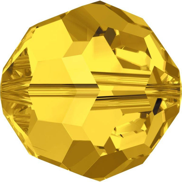 Serinity Crystal Round (5000) Beads Light Topaz