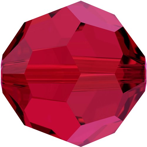 Serinity Crystal Round (5000) Beads Scarlet