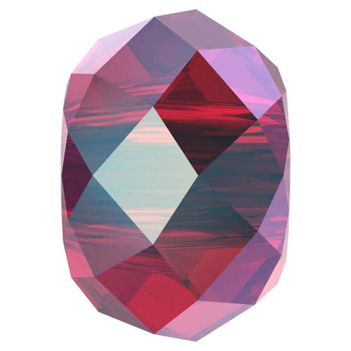 Serinity Crystal Briolette XL Hole (5042) Beads Scarlet Shimmer 2X
