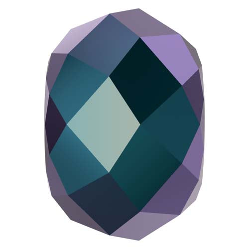 Serinity Crystal Briolette XL Hole (5042) Beads Jet Shimmer 2X
