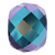 Serinity Crystal Briolette XXL Hole (5043) Beads Jet Shimmer 2X