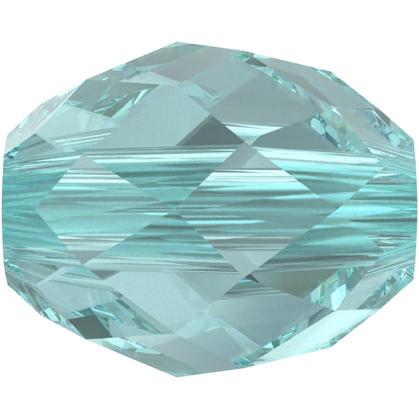 Serinity Crystal Olive Briolette (5044) Beads Light Turquoise