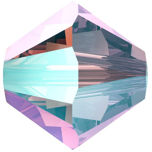 Serinity Crystal Bicone (5328) Beads Light Amethyst Shimmer 2X