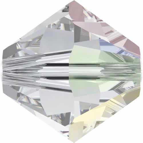 Serinity Crystal Bicone (5328) Beads Crystal AB