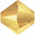 Serinity Crystal Bicone (5328) Beads Crystal Metallic Sunshine