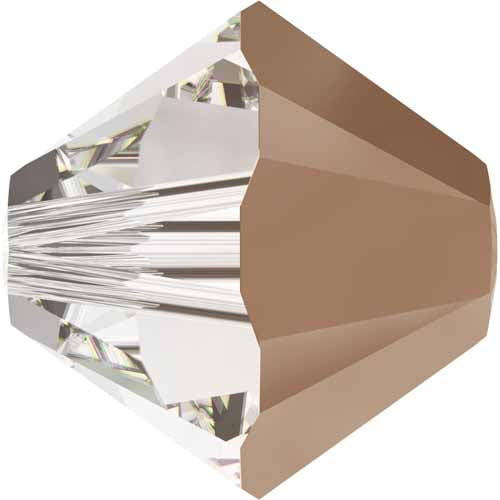 Serinity Crystal Bicone (5328) Beads Crystal Rose Gold