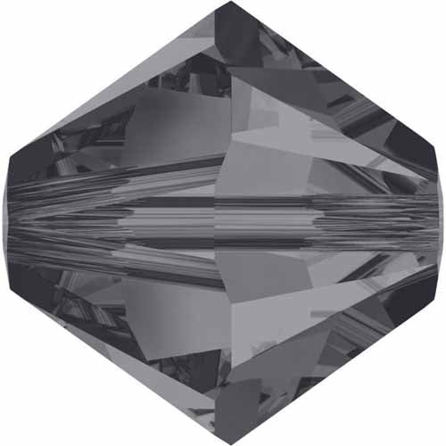 Serinity Crystal Bicone (5328) Beads Crystal Silver Night