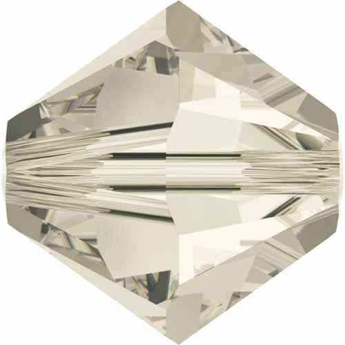 Serinity Crystal Bicone (5328) Beads Crystal Silver Shade